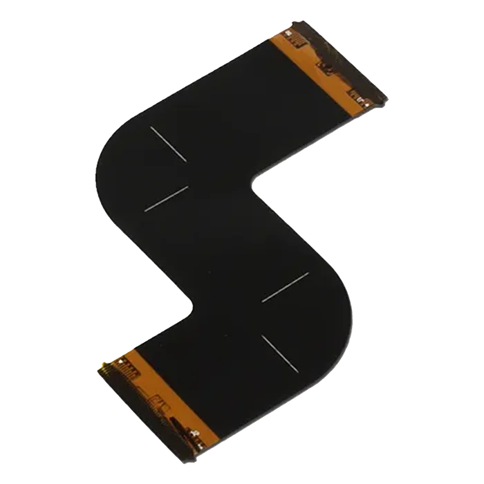 Protótipo de PCB flexível com máscara de solda preta