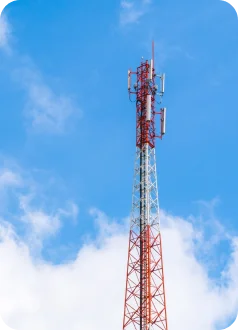 página inicial de telecomunicações