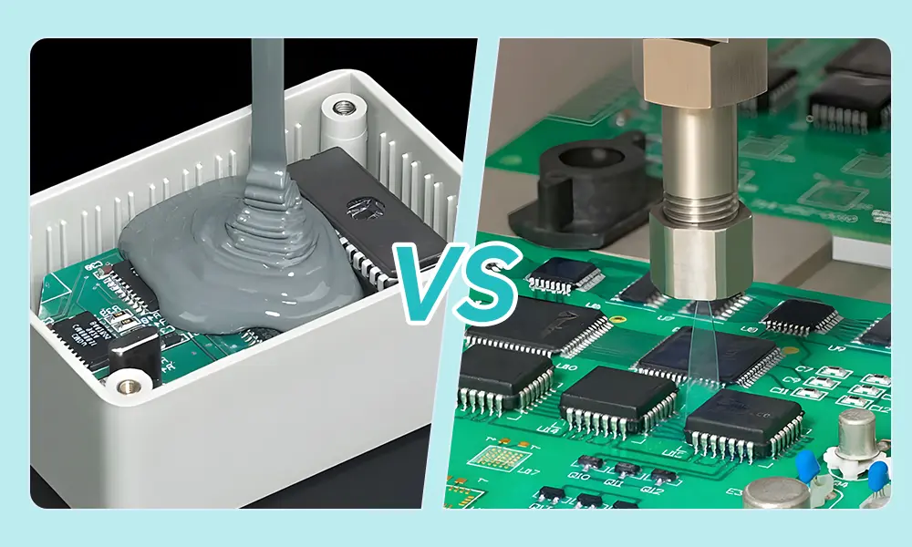 Encapsulamento de PCB vs. revestimento isolante