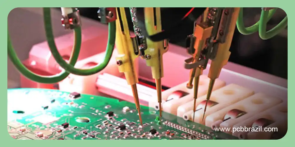 circuito impresso nuas-Teste com sonda voadora